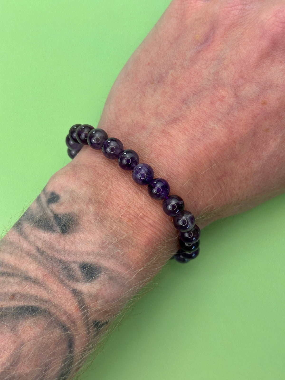 Amethyst - Calmness and clarity - Power bead bracelet