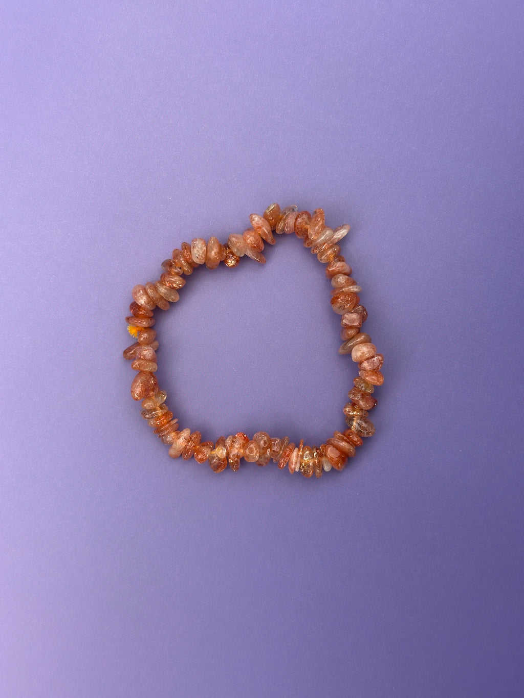 Sunstone - Crystal chip bracelet