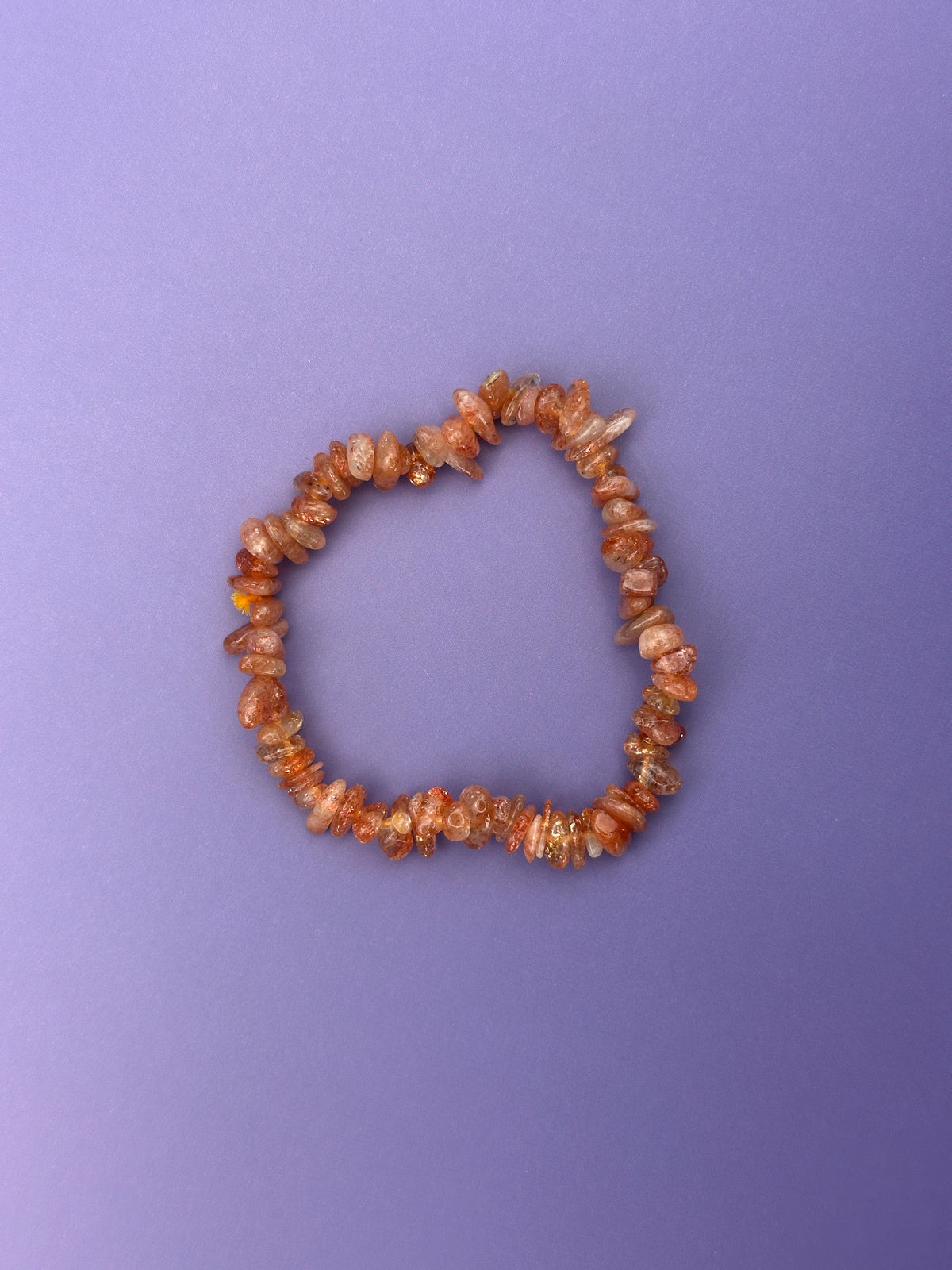 Sunstone - Crystal chip bracelet