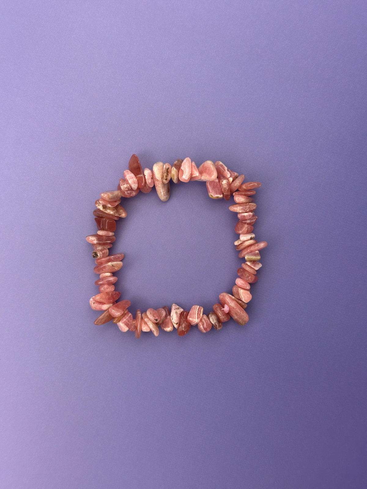 Rhodochrosite - Crystal chip bracelet
