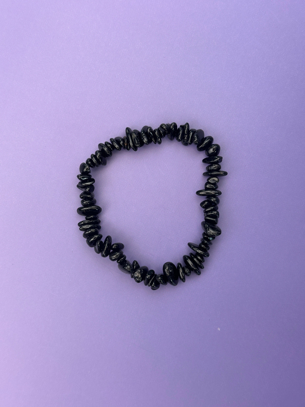 Black tourmaline - Crystal chip bracelet