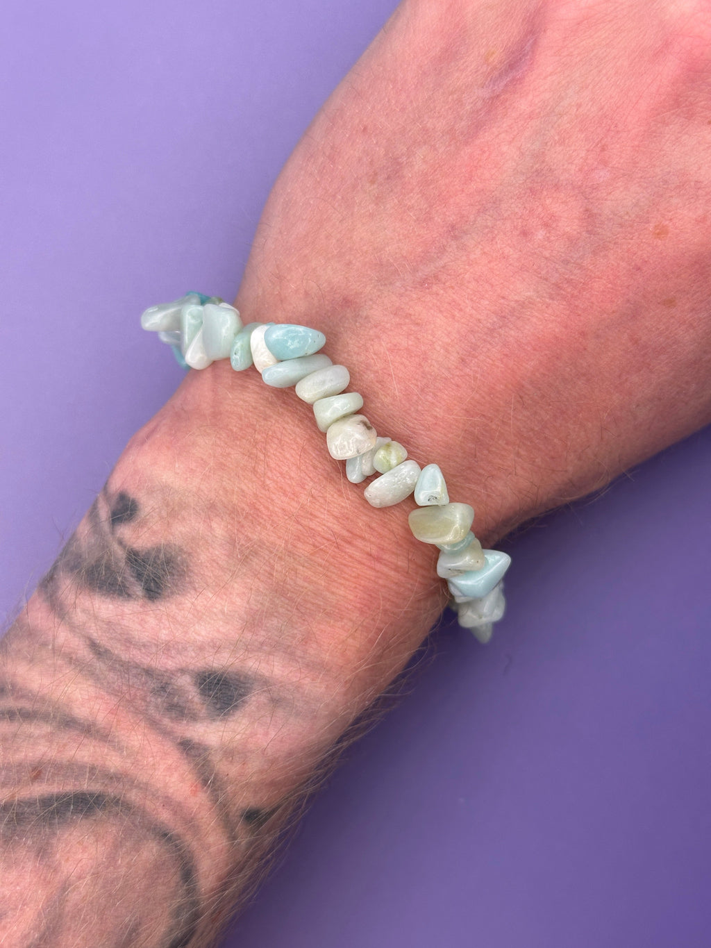 Amazonite - Crystal chip bracelet