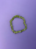 Peridot - Crystal chip bracelet