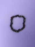Ruby garnet - Crystal chip bracelet