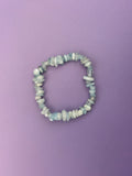 Aquamarine - Crystal chip bracelet