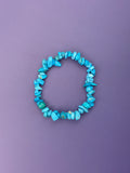 Chrysocolla howlite - Crystal chip bracelet