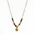 Pippa Luxe 18k Gold Plated Beaded Boho Necklace