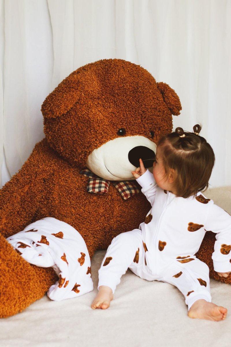 Dreamy Bear Bamboo & Organic Cotton Zip Sleepsuit One Piece