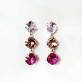 Cassiana Statement Blush Jewel Earrings