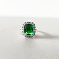 Catherine Emerald Green Cocktail Ring