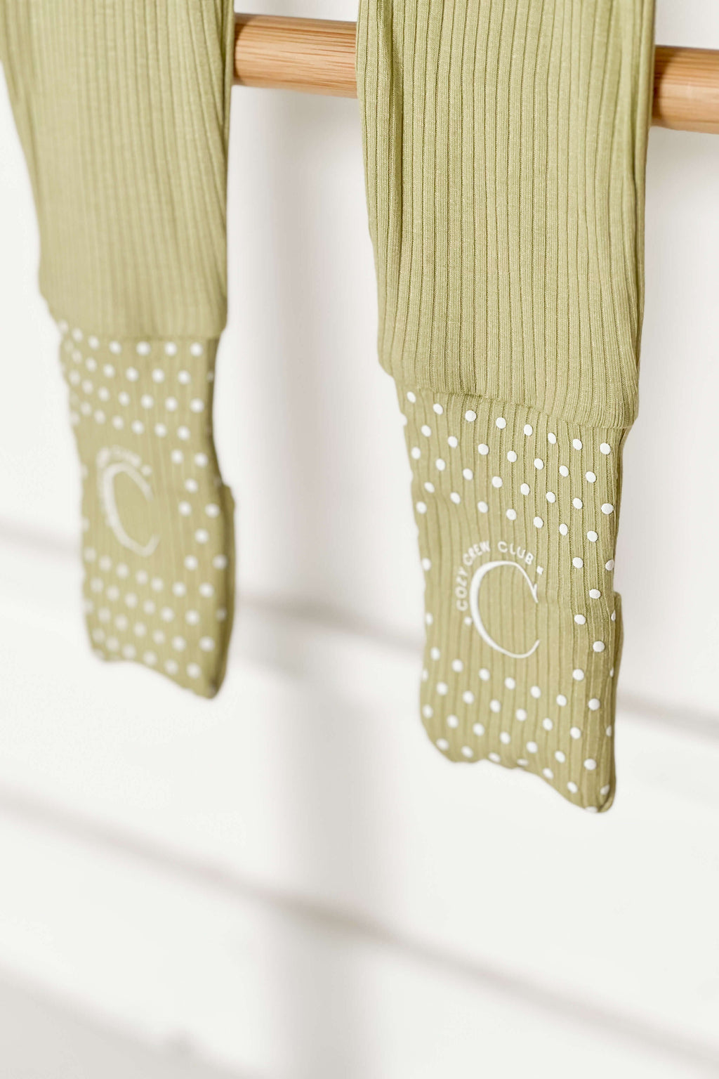 Green Ribbed Bamboo Zip Sleepsuit One Piece