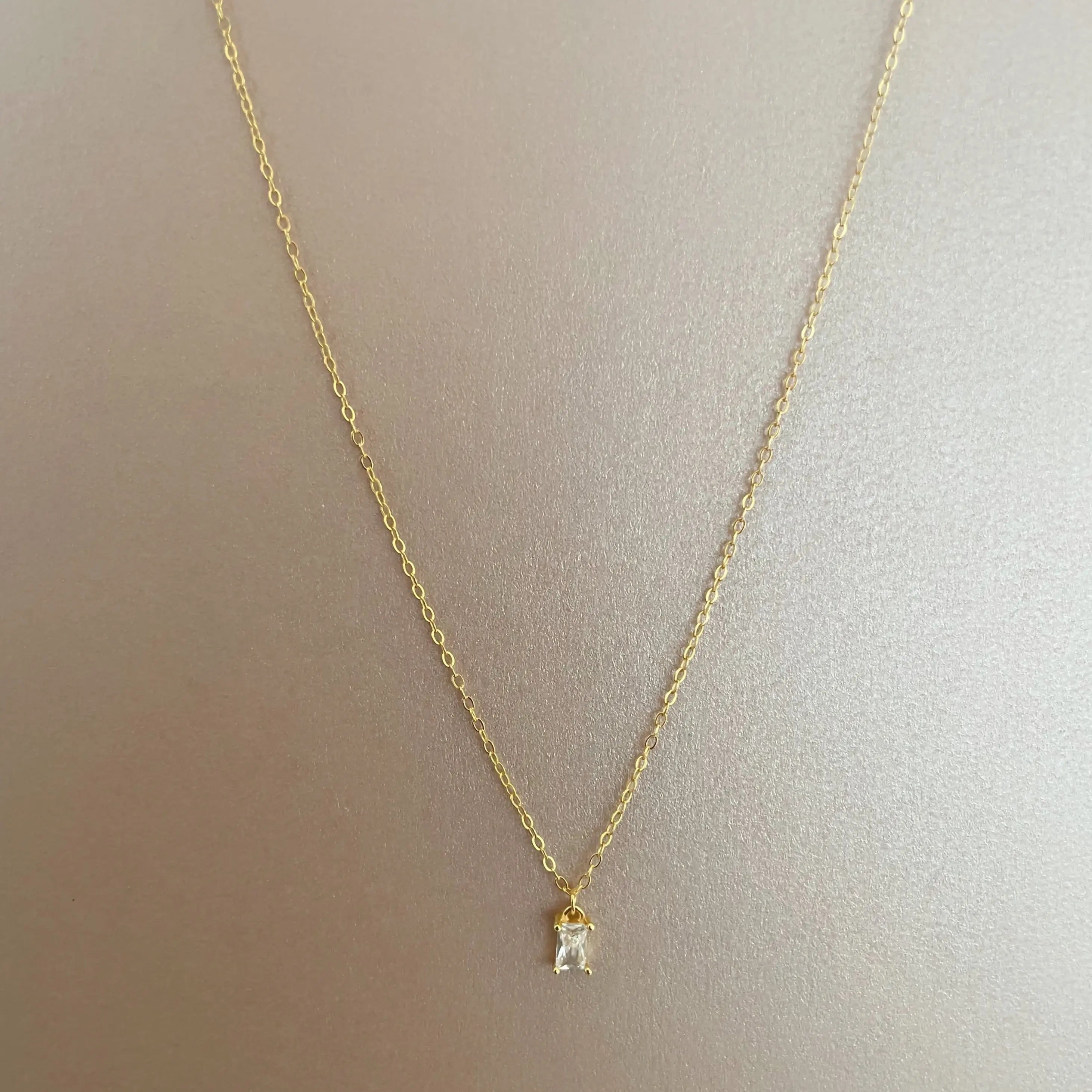 Emily Luxe Sterling Silver Plated Necklace