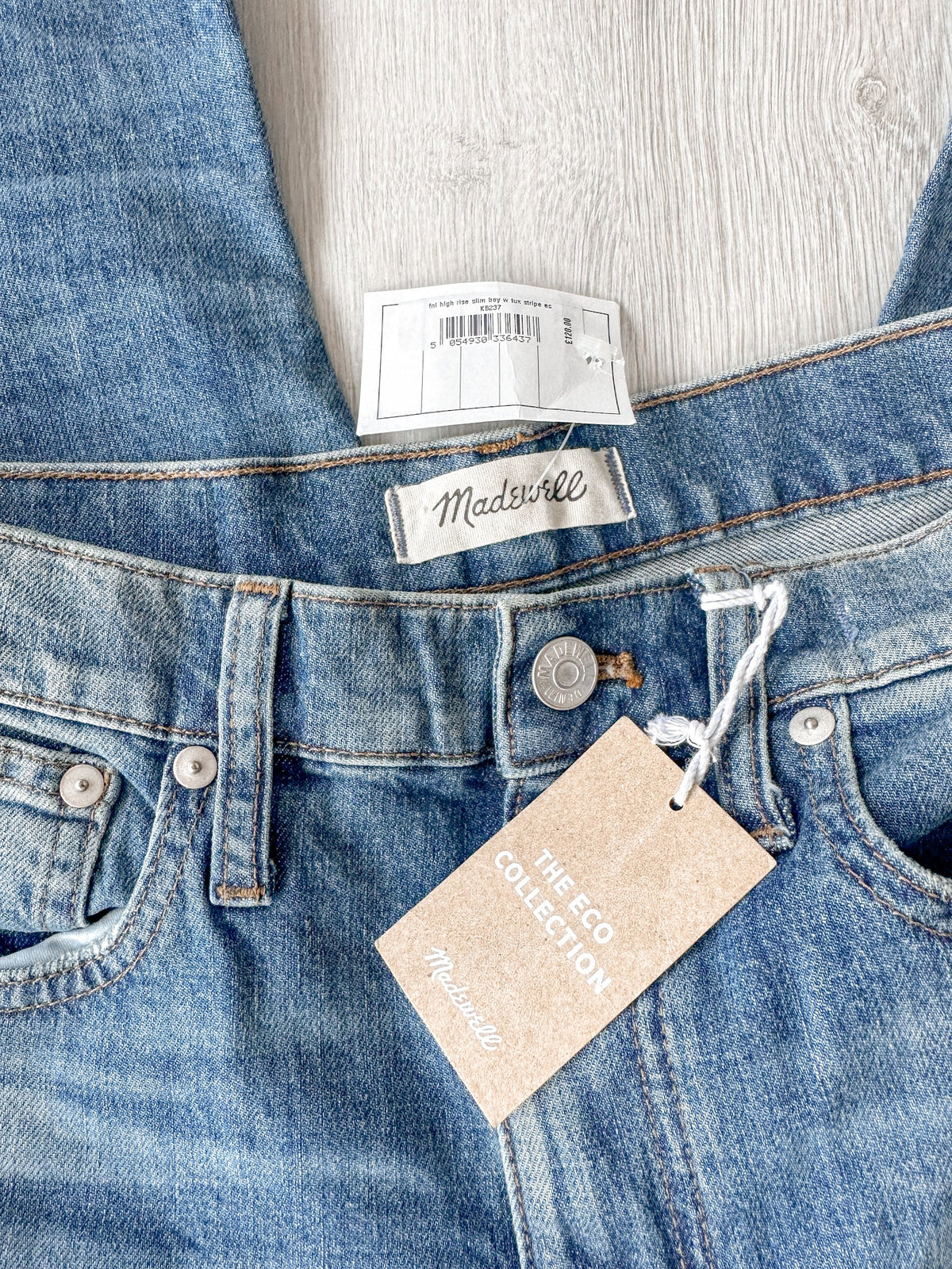 Madewell High-Rise Slim Raebrook Wash Boyjean Relaxed Leg Denim Jeans