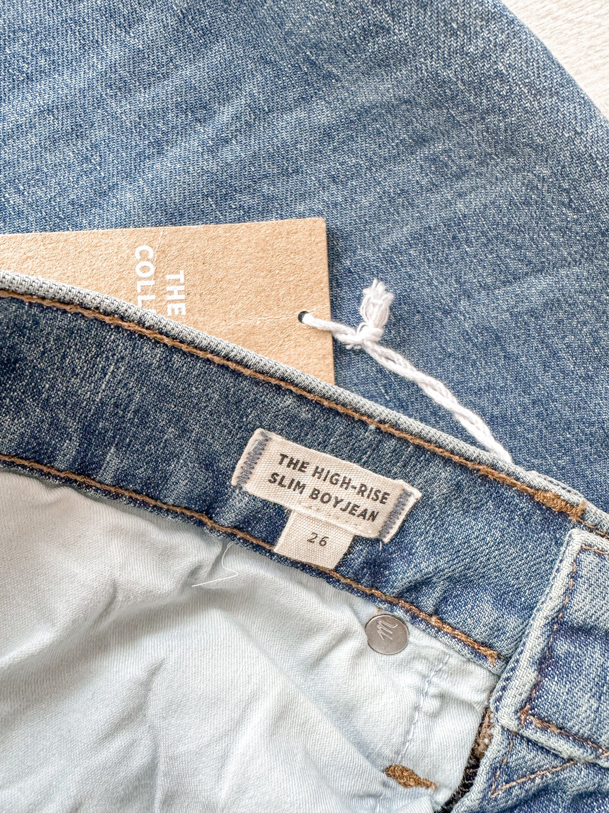Madewell High-Rise Slim Raebrook Wash Boyjean Relaxed Leg Denim Jeans