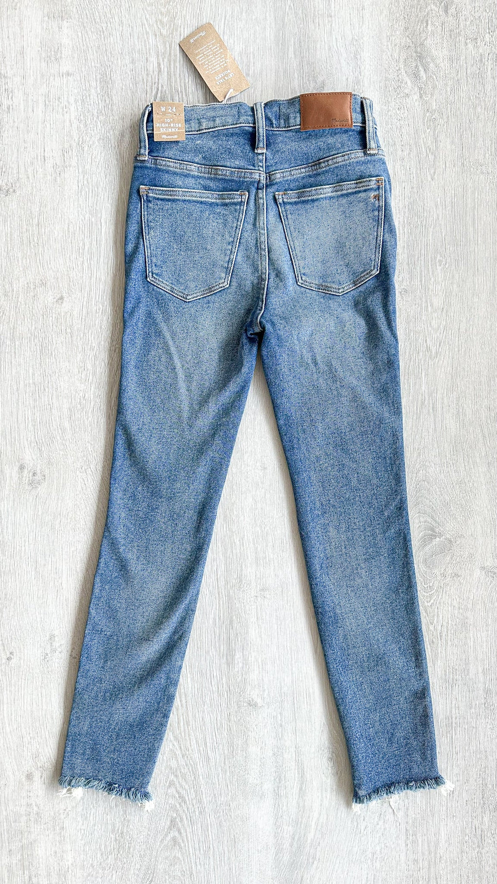 Madewell 10" High-Rise Skinny Jeans in Cordova Wash: Button-Front Edition