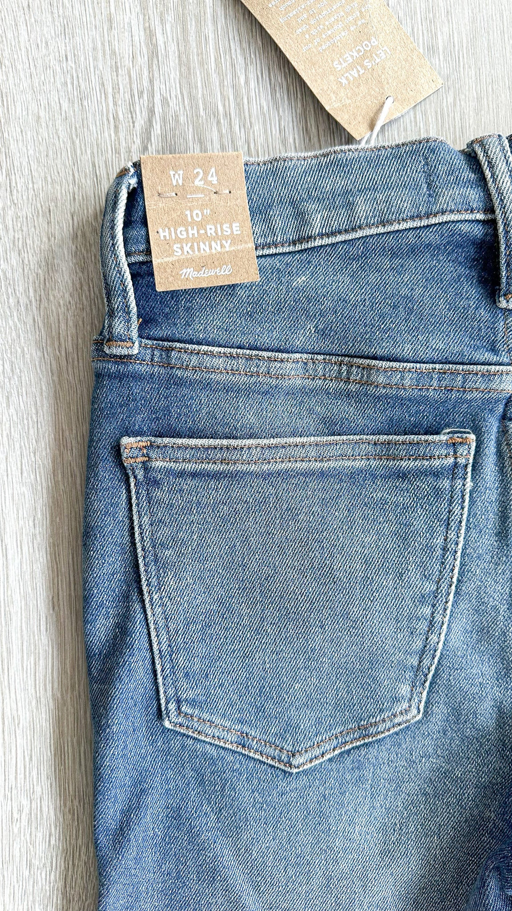 Madewell 10" High-Rise Skinny Jeans in Cordova Wash: Button-Front Edition