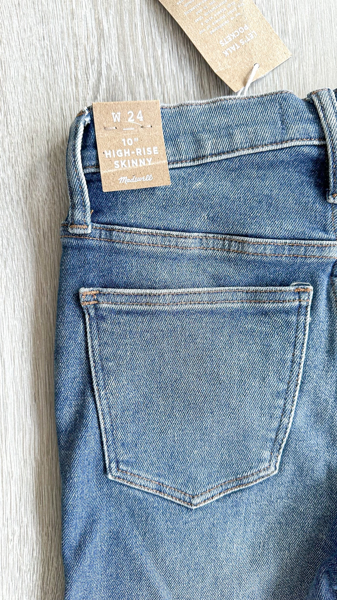 Madewell 10" High-Rise Skinny Jeans in Cordova Wash: Button-Front Edition