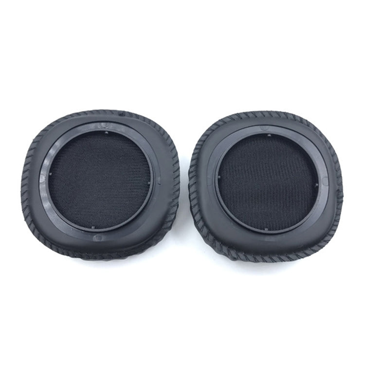 1 Pair synthetic leather + Memory Foam Soft Headphone Jacket Earmuffs for Marshall MID ANC, with Rubber Plate Buckle, with Rubber Plate Buckle