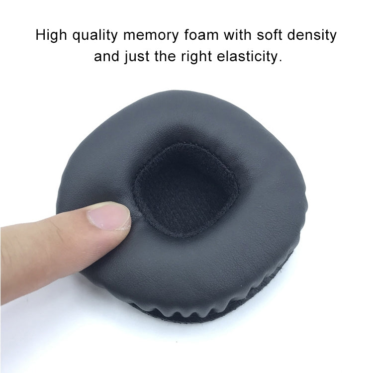 1 Pair synthetic leather + Memory Foam Soft Headphone Jacket Earmuffs for Marshall MID ANC, with Rubber Plate Buckle, with Rubber Plate Buckle