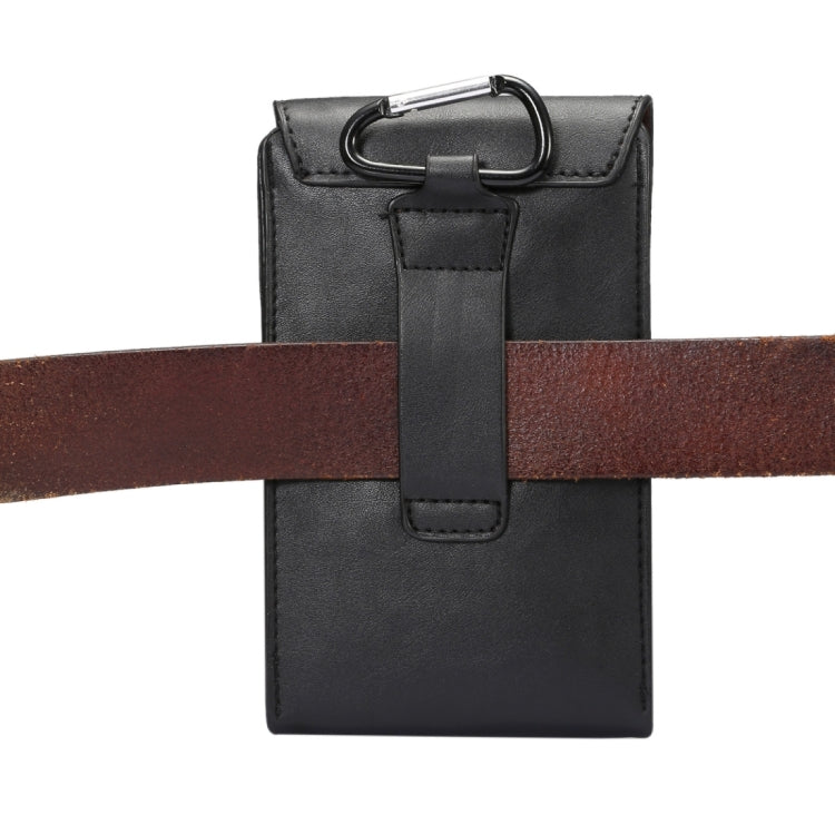 6.3 inch and Below Universal Crazy Horse Texture 3 Pouches Vertical Flip Leather Case with Belt Hole & Climbing Buckle for Galaxy Note 8, Sony, Huawei, Meizu, Lenovo, ASUS, Cubot, Oneplus, Oukitel, Xiaomi, DOOGEE, Vkworld, and other Smartphones
