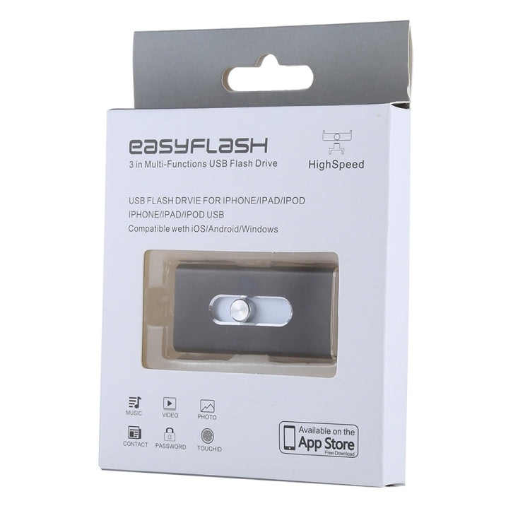 RQW-02  3 in 1 USB 2.0 & 8 Pin & Micro USB 16GB Flash Drive, RQW-02 Silver, RQW-02 Black, RQW-02 Gold, RQW-02 Blue, RQW-02 Red