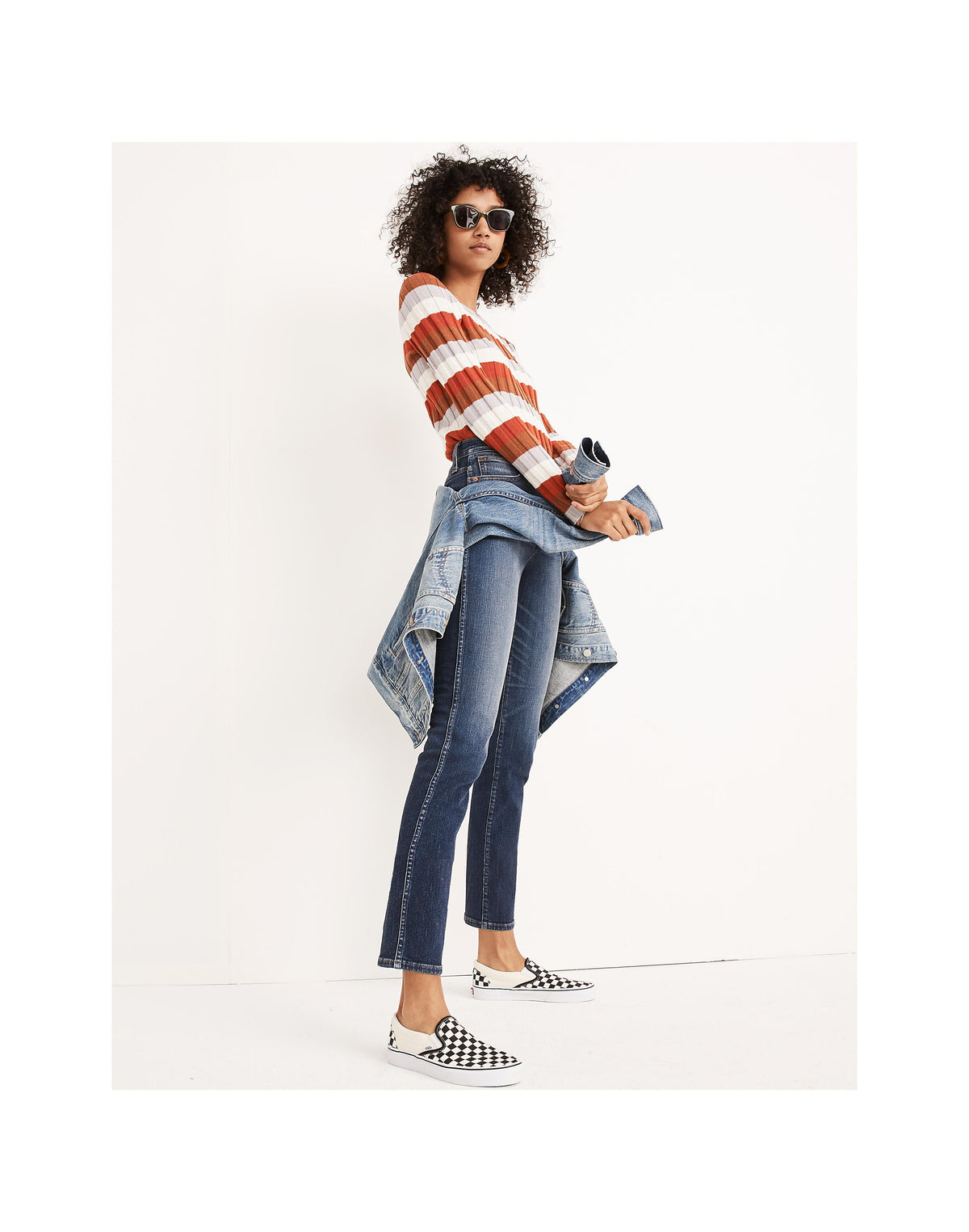 MADEWELL Slim Straight Jeans in Hammond Wash Jeans