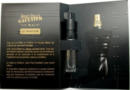 Jean Paul Gaultier Le Male Le Parfum Intense official perfume sample perfume tester