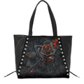 BURNT ROSE - Tote Bag - Top quality PU Leather Studded