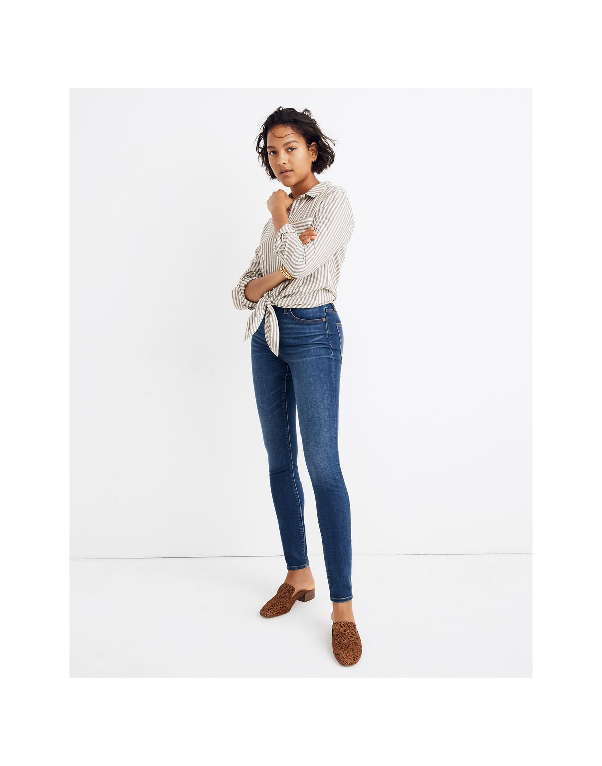Madewell Curvy High-Rise Skinny Jeans in Hayes Wash