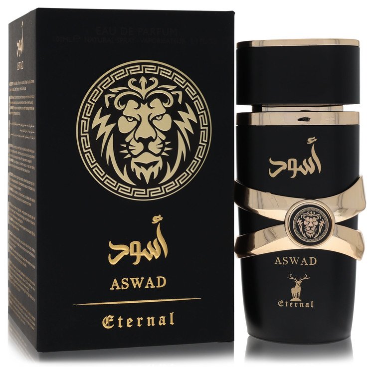 Khalis Aswad Eau De Parfum Spray for Men, Eternal Collection, 3.4 oz / 100 ml