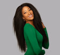 100% Virgin Brazilian Kinky Straight Hair Extension | Luxurious Volume & Natural Texture - 10 inch