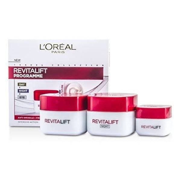 L'Oreal Revitalift Programme Gift Set 50ml Day Cream + 50ml Night Cream + 15ml Eye Cream