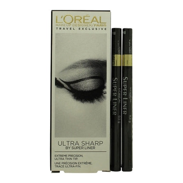 L'Oréal Superliner Sharp Eyeliner 2 x 5ml - Black