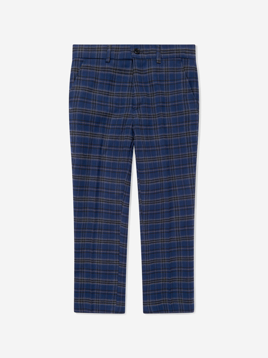 SUITLAB London Boys Checked 3 Piece Suit Set in Navy