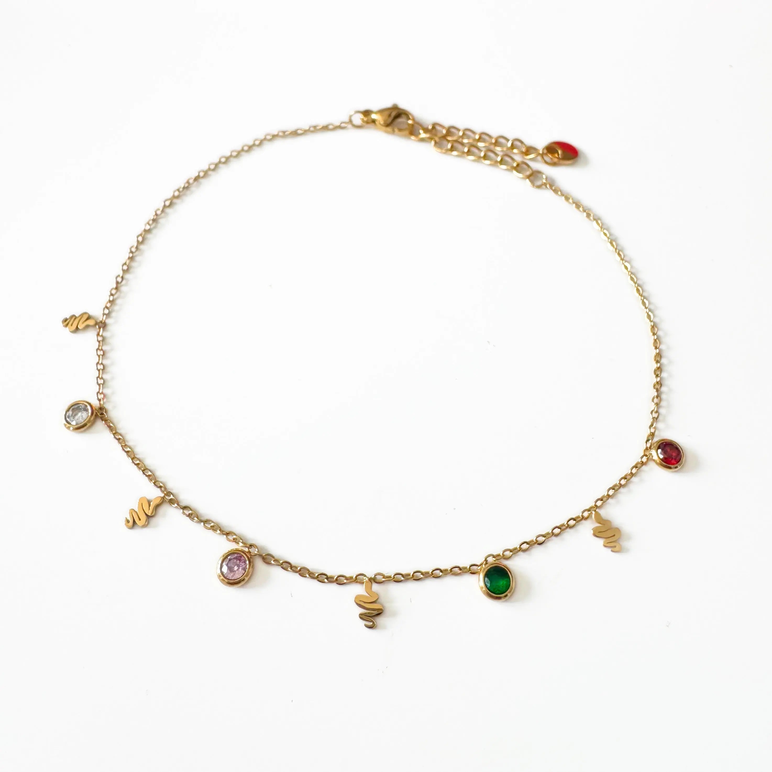Vespera Luxe 18k Gold Plated Charm Anklet