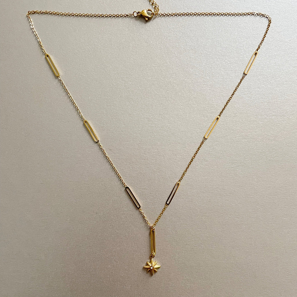 Tara Luxe 18k Gold Plated Star Necklace