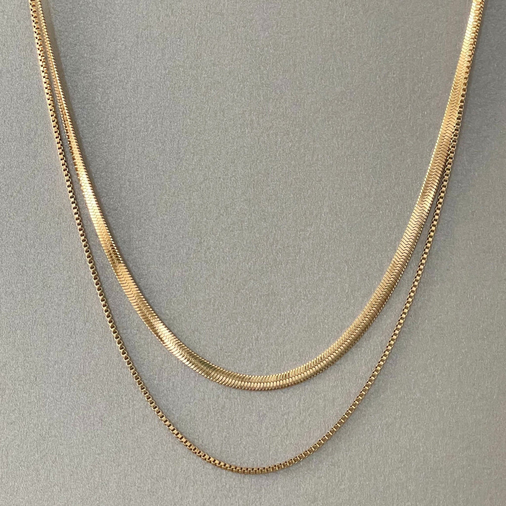 Milan Luxe 18k Gold Plated Double Layer Chain
