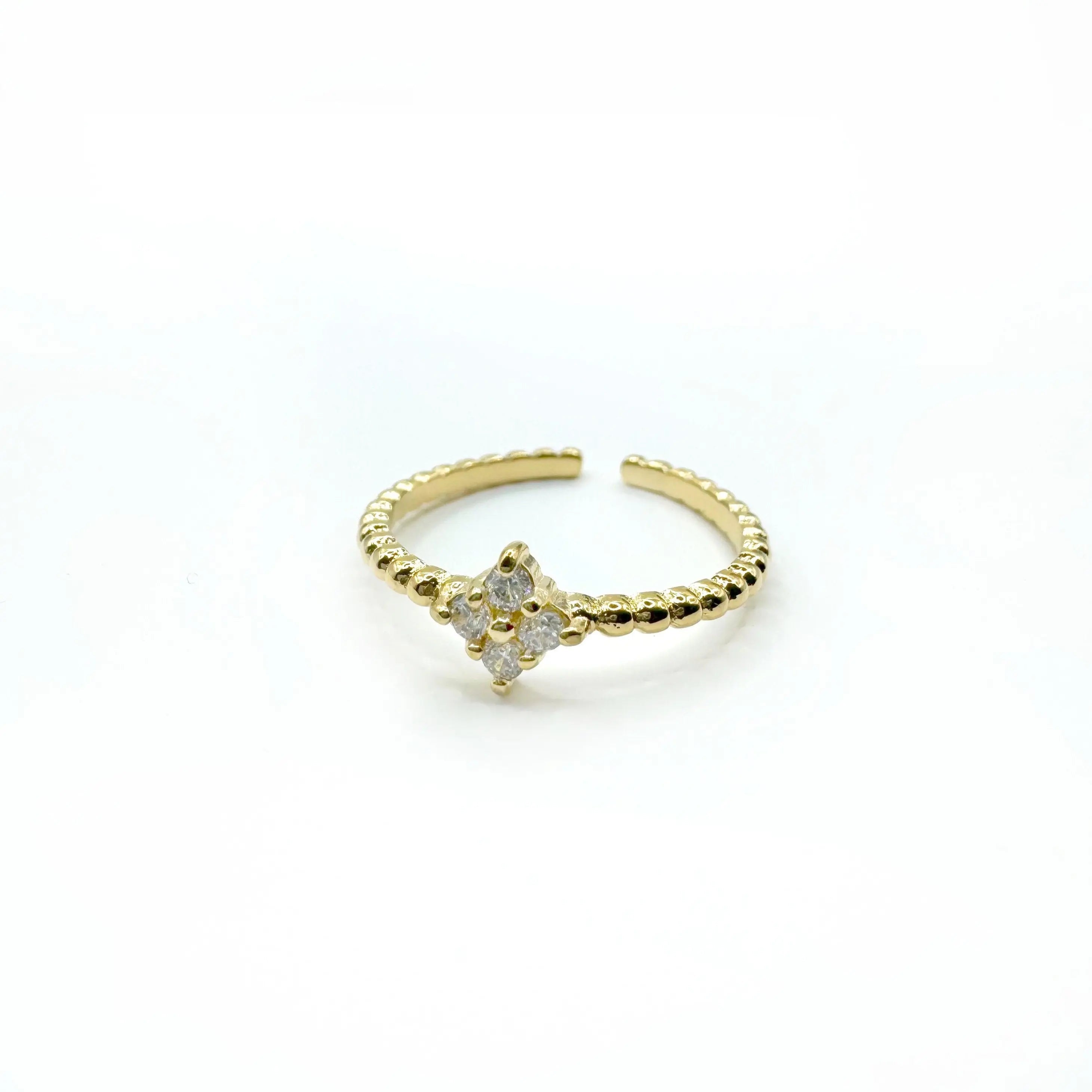 Hope Luxe 18k Gold Plated Adjustable Ring