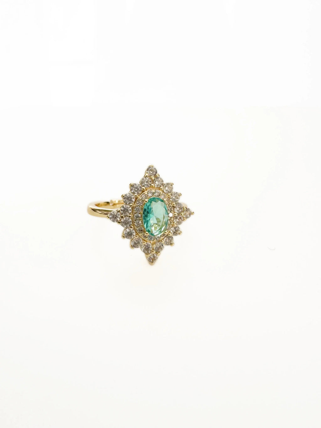 Florence Azure Stone Vintage Style Adjustable Ring
