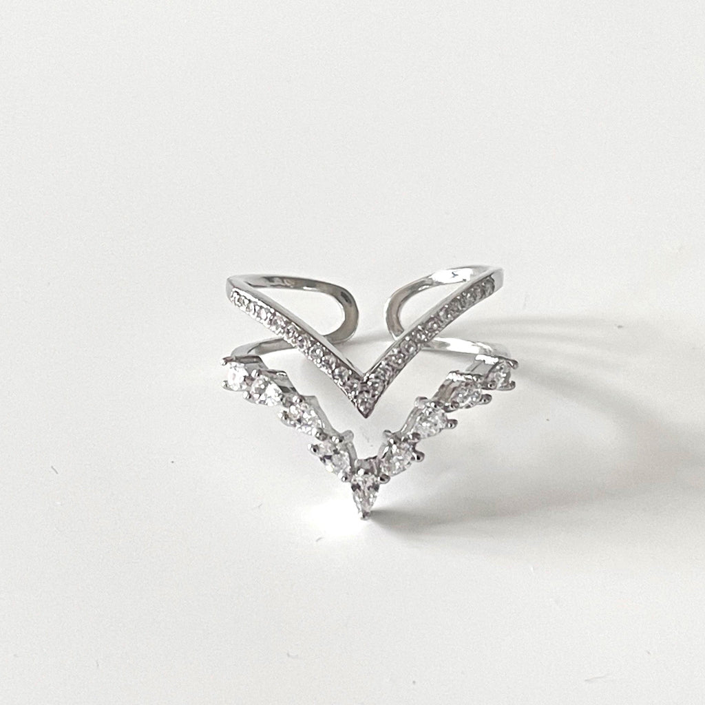 Ziva Double Wishbone Ring