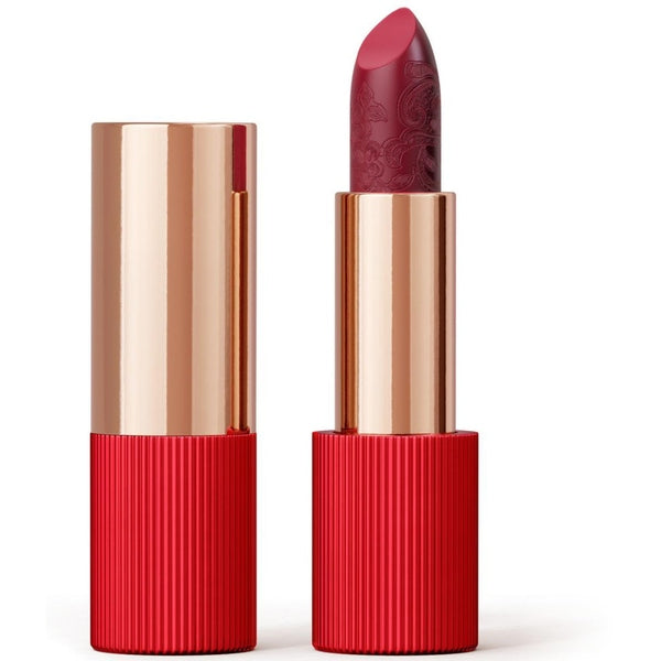 La Perla Matte Silk Lipstick - #107 - Cherry Red - 3.5g