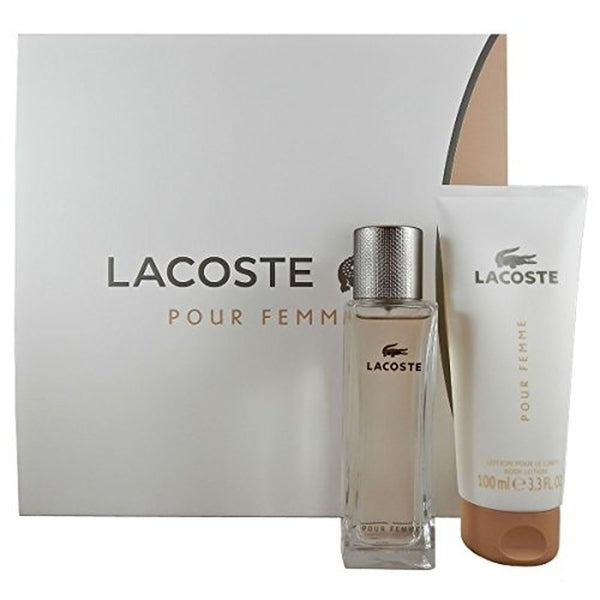 Lacoste Pour Femme Gift Set 50ml EDP + 100ml Body Lotion