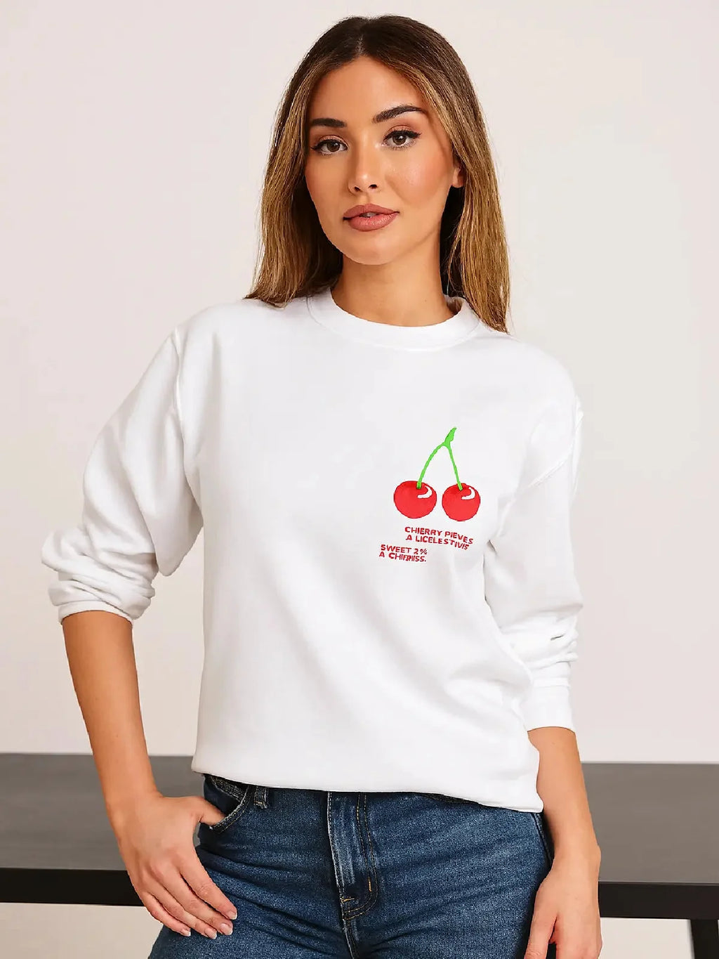 Ladies Cherry Perfection Sweatshirt