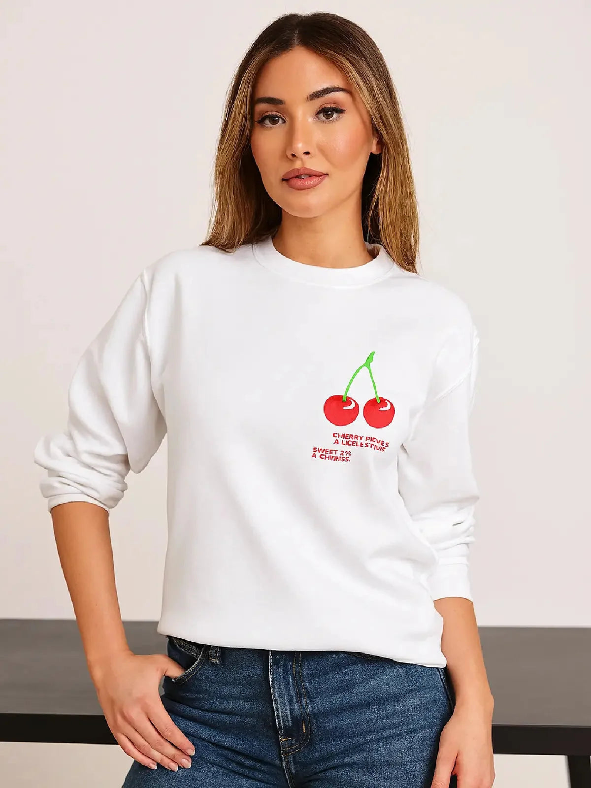 Ladies Cherry Perfection Sweatshirt