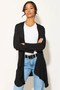 Black Waterfall Cardigan