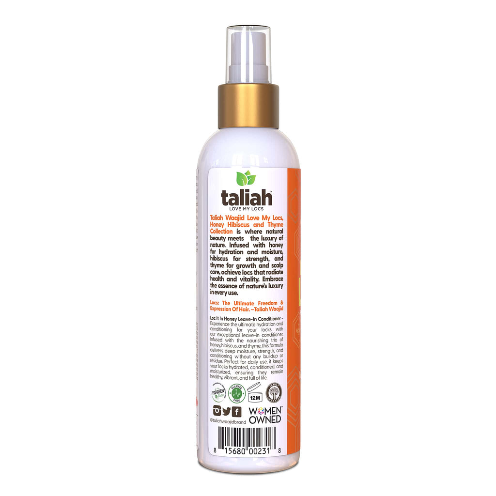 Taliah Waajid Love My Locs Loc It In Honey Leave-In Conditioner Hydrating & Frizz-Control for Locs & Natural Hair 8 oz