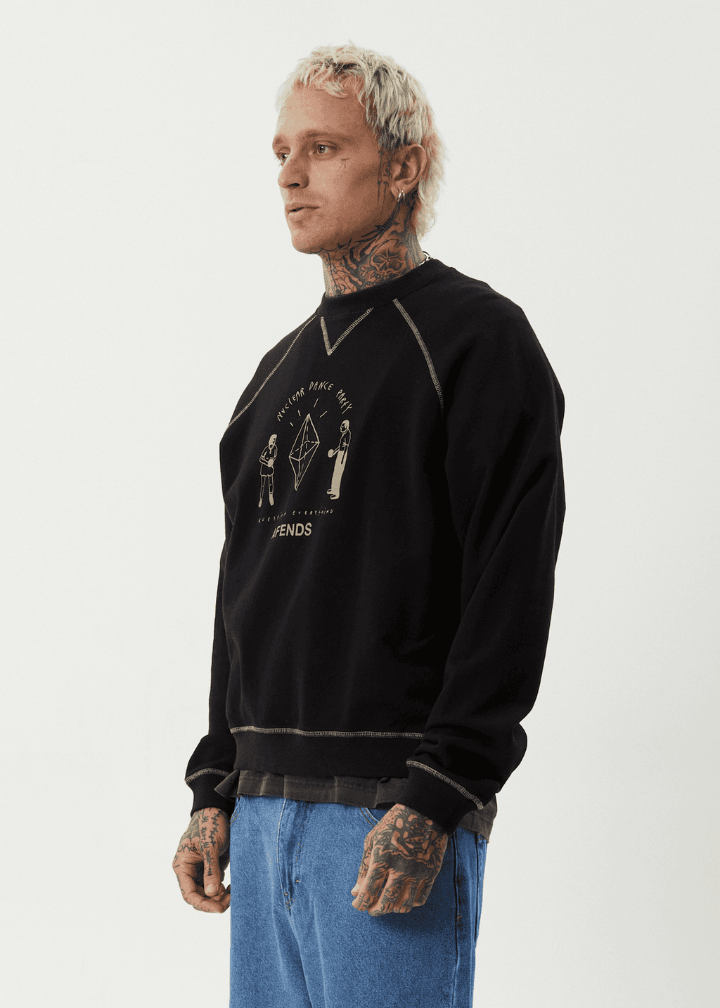 AFENDS Dance Party Crew Neck Jumper