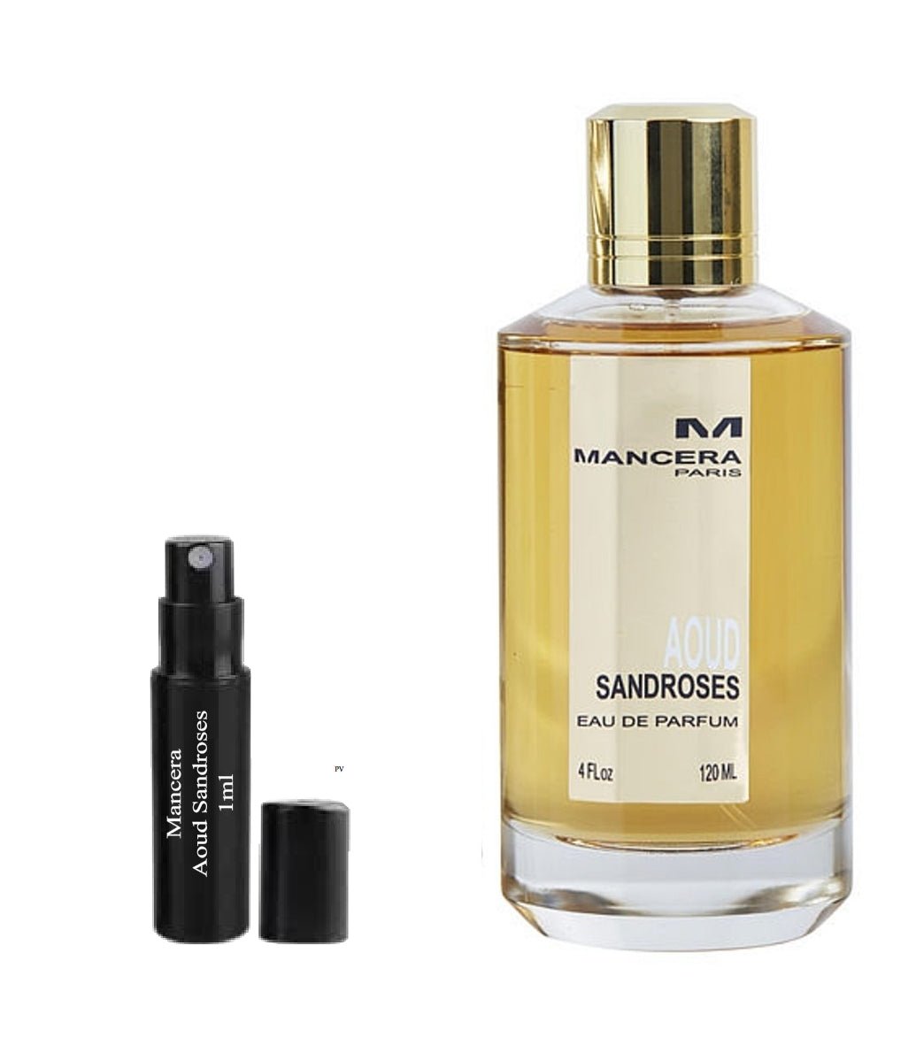 Mancera Aoud Sandroses scent samples