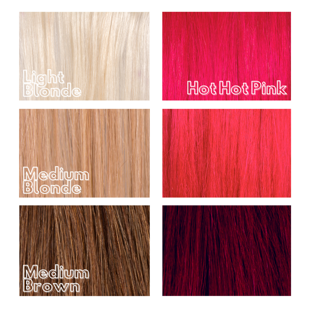 Manic Panic Hot Hot Pink Semi-Permanent Hair Dye - Ultra Bright Magenta Pink UV Reactive Vegan
