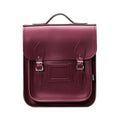 Handmade Leather City Backpack - Marsala Red